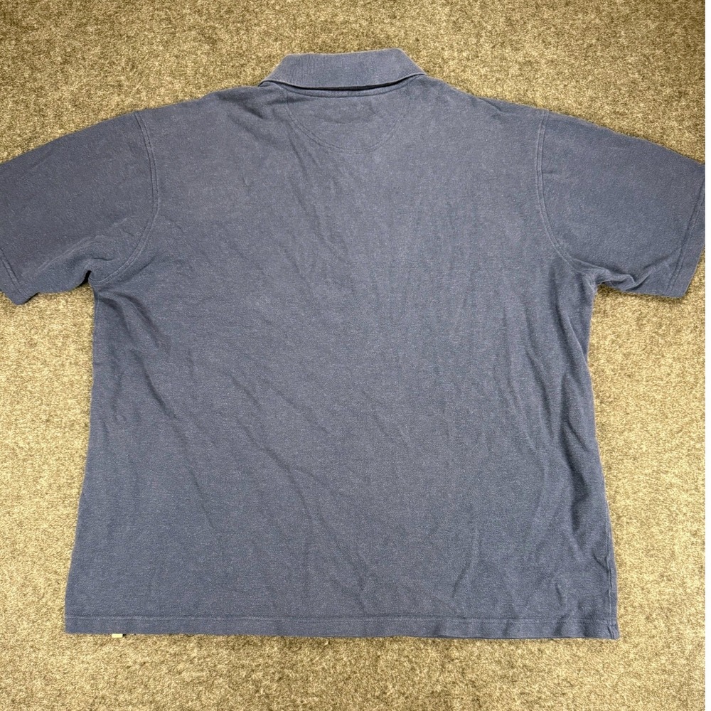 Barbour Mens Polo Shirt Short Sleeve Blue Casual Classic Collared Top 2XL XXL - Picture 3 of 7